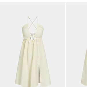 Chic Cream Halter Dress